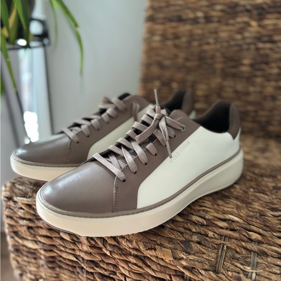 Cole Haan Grand 360 Men's Brown and White Sneakers - Picture 1 of 7